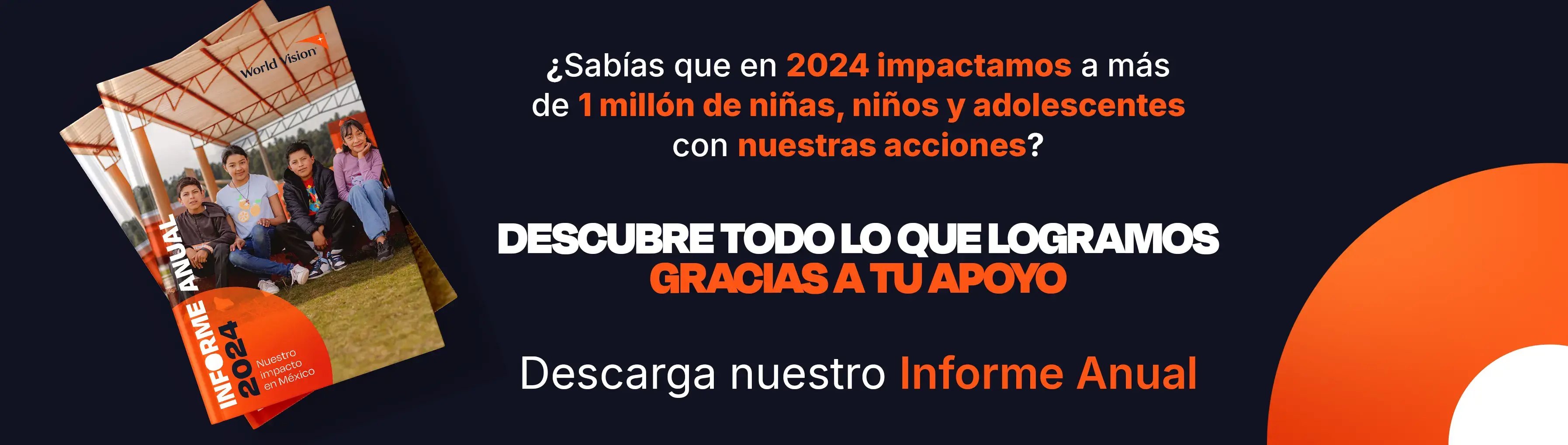 BANNER informe anual world vision 2024